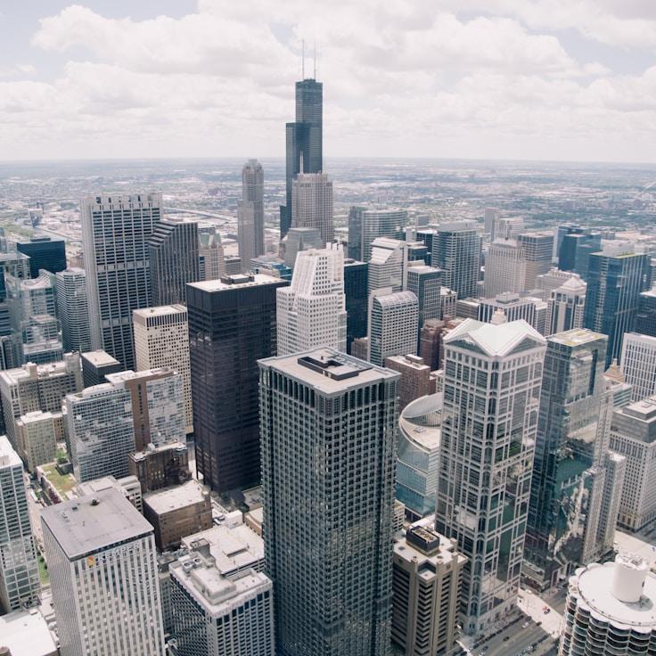 City skyline in Paris, France